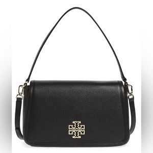 Tory Burch Britten Shoulder Bag (Black)